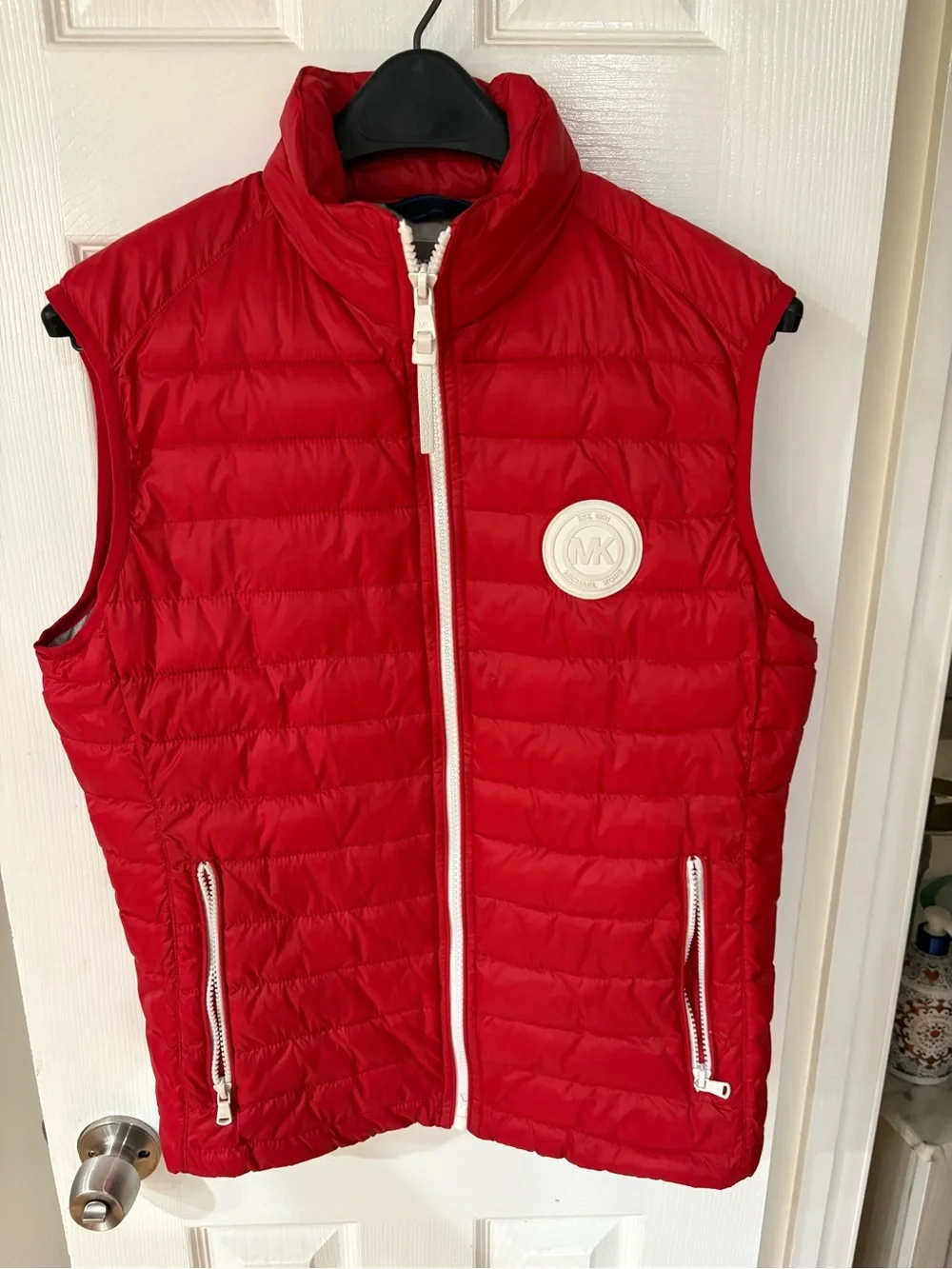 Michael Kors Kids Bright Red Quilted Puffer Vest